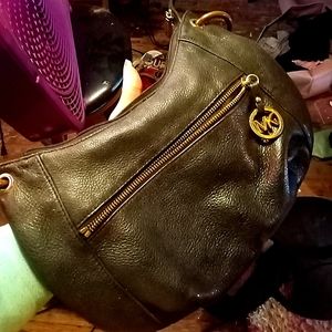 Michael Kors leather shoulder bag